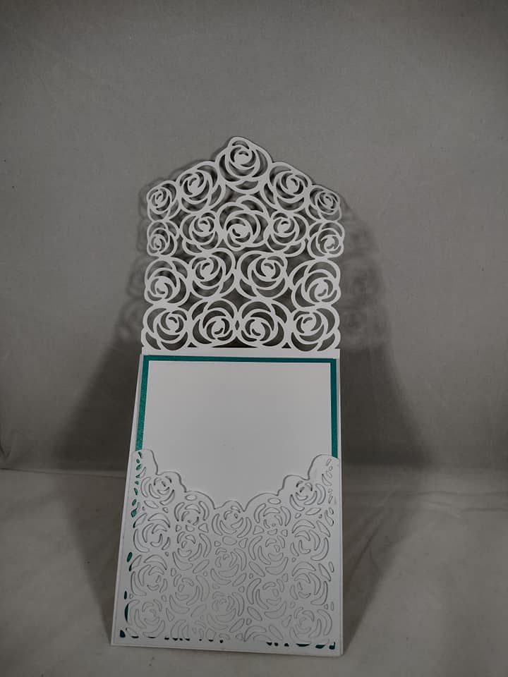 Pocket fold floral lace